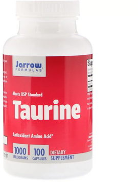 Jarrow Formulas Taurine 1000 mg 100 Caps (JRW-15020) 587353 фото