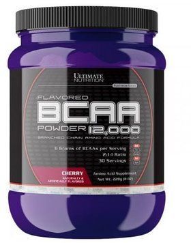 Амінокислота для спорту Ultimate Nutrition Flavored BCAA 12,000 Powder 228 g /30 servings/ Cherry 391017 фото