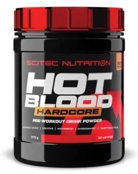 Енергетик Scitec Nutrition Hot Blood Hardcore 375 g /30 servings/ Orange juce 990208 фото