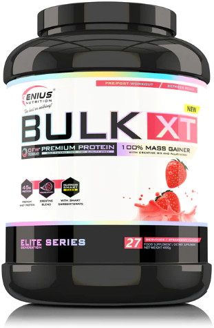 Гейнер Genius Nutrition Bulk-XT 4000 g / 27 servings / Strawberry 1017384 фото