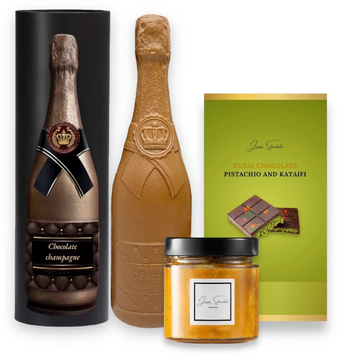 Набір Laviva Chocolate Дубайський шоколад та шампанське 1000 г (UA-0317) 1381310 фото