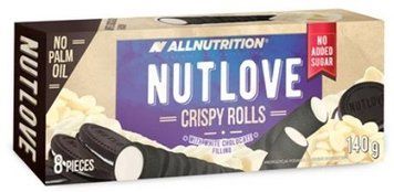 Вафельні трубочки All Nutrition NutLove Crispy Rolls140g With White Chocolata Filling 1032100 фото