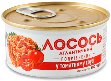 Лосось BANGA атлантический измельченный в томатном соусе 180 г (4751017405314) 1337275 фото