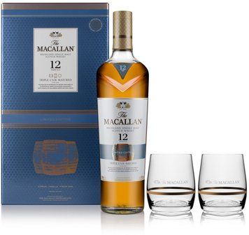 Віскі The Macallan "Triple Cask Matured" 12 Years Old, gift box with 2 glasses, 0.7л (CCL1123410) 745211 фото
