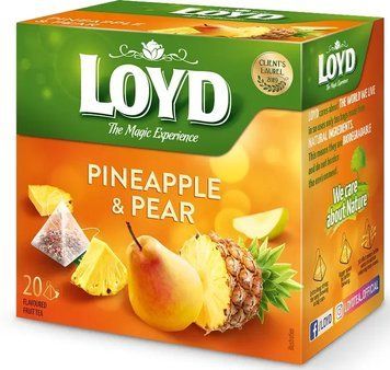 Чай Loyd фруктовий Pineapple and Pear ананас та груша 20х2 г (3103574) 1159506 фото