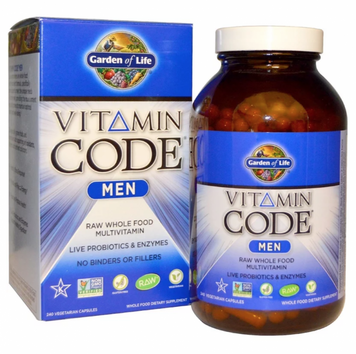 Garden of Life Vitamin Code, Men, 240 Vegetarian Capsules (GOL-11419) 681680 фото