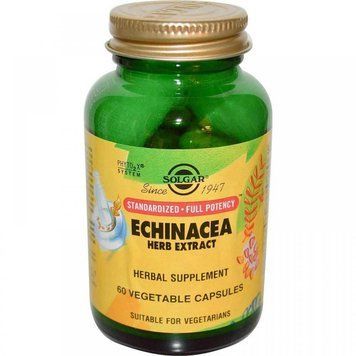 Solgar Echinacea Herb Extract 60 Vegetable Capsules 496806 фото