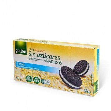 Печиво GULLON Diet Nature Twins без цукру какао з ванільним кремом, 210 г 956539 фото