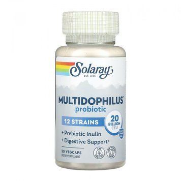 Solaray Multidophilus Probiotic 12 Strains - 50 vcaps 1472068 фото