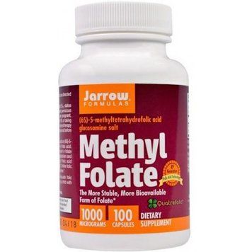 Jarrow Formulas Methyl Folate 1000 mcg 100 Caps Метил фолієва кислота 550079 фото