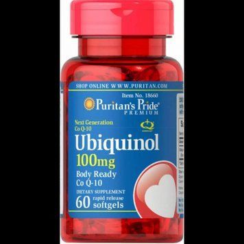 Puritan's Pride Ubiquinol 100 mg Убихинол 60 гелевых капсул 776619 фото