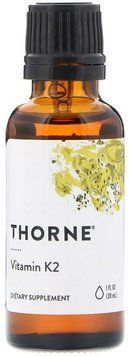 Thorne Research Vitamin K2 1 fl oz (30 ml) Вітамін К2 532348 фото