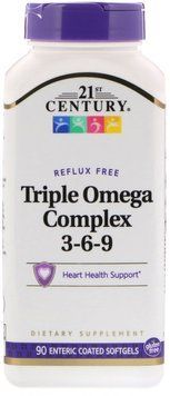 21st Century Triple Omega Complex 3-6-9 90Softgels 476637 фото