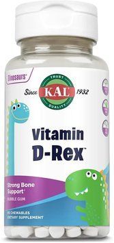 KAL Vitamin D-Rex 10mcg - 90 сhewable Bubble Gum 1461304 фото