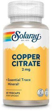 Solaray Copper Citrate 2mg - 60 Veg Capsules 1452818 фото