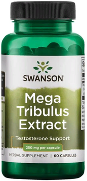 Swanson, Mega Tribulus Extract 250 mg 60 caps (SWA-08032) 608379 фото