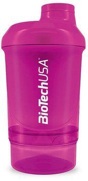 BioTechUSA Wave+ Nano 300ml /+150ml/ Shaker / Magic Magenta 620543 фото