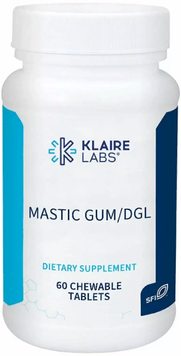Klaire Labs Mastic Gum / DGL Підтримка травлення зі смаком кориці 60 жувальних таблеток 800407 фото