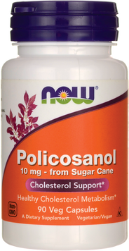 NOW Foods Policosanol 10 mg 90 caps 417188 фото