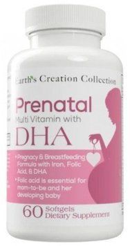 Earth&rsquo;s Creation Prenatal Plus DHA Мультивітаміни для вагітних та годуючих жінок 60 капсул 914047 фото
