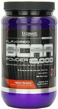 Амінокислота для спорту Ultimate Nutrition Flavored BCAA 12,000 Powder 228 g /30 servings/ Fruit Punch 391018 фото