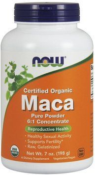 NOW Foods Maca Pure Powder Certified Organic 198 g /73 servings/ 416678 фото