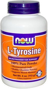 NOW Foods L-Tyrosine POWDER 4 OZ Тирозин 523343 фото