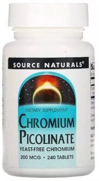 Source Naturals Chrome Pikolinate 200 mcg Хром Пиколинат 240 таблеток 993735 фото