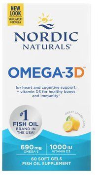 Nordic Naturals Omega-3D - 60 softgels 1453336 фото