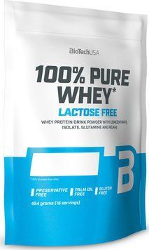Протеин BioTechUSA 100% Pure Whey Lactose Free 454 g /16 servings/ Cookies Cream 688999 фото