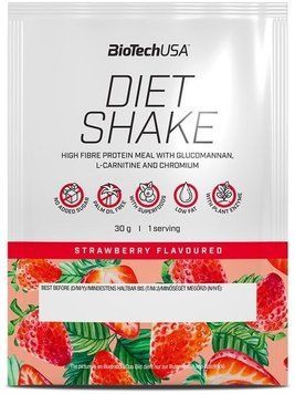 Заменитель питания BioTech Diet Shake 30 g /sample/ Strawberry 911040 фото