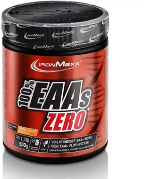Амінокислота для спорту IronMaxx 100% EAAs Zero 500 g /33 servings/ Peach Iced Tea 854661 фото