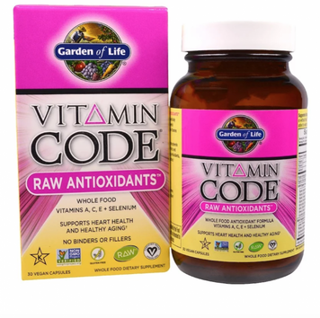 Garden of Life Vitamin Code, RAW Antioxidants, 30 Vegan Capsules (GOL-11378) 681729 фото