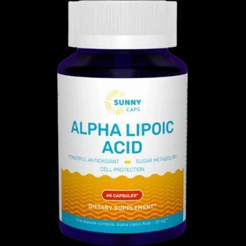 Sunny Caps Alpha-Lipoic Acid Альфа-липоевая кислота 60 капсул 776645 фото