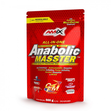 Гейнер Amix Nutrition Anabolic Masster 500 g /5 servings/ Strawberry 932370 фото