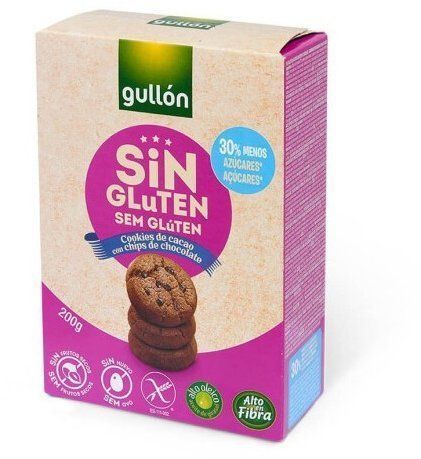 Печенье без глютена Gullon Cookies de Cacao sin Gluten (200 г) 682183 фото
