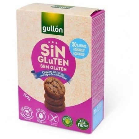 Печенье без глютена Gullon Cookies de Cacao sin Gluten (200 г) 682183 фото