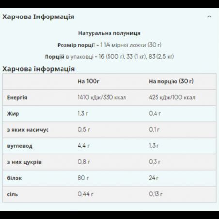 Протеїн Myprotein Soy Protein Isolate 1000 g / 33 servings / Natural Strawberry 1104459 фото