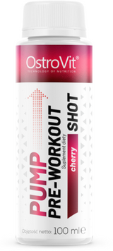Предтренировочный комплекс OstroVit Pump Pre-Workout Shot 100 ml / 2 servings / cherry 1022744 фото