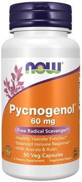 Now Foods Pycnogenol 60mg - 50 Veg Capsules 1451223 фото