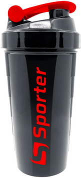 Шейкер Sporter KL-7007 700 ml black with a spring 1081412 фото