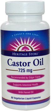 Heritage Products Castor Oil 725 mg Кетамін 60 гелевих капсул 793320 фото