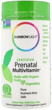 Rainbow Light Certified Organics Prenatal Multivitamin 120 Veggie Caps Мультивитамины для беременных 535509 фото