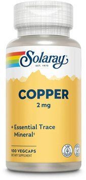 Solaray Copper 2mg - 100 Capsules 1452819 фото