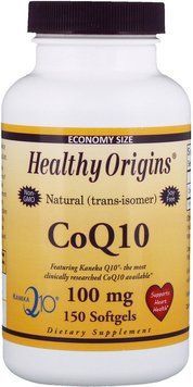 Healthy Origins, CoQ10, Kaneka Q10, 100 mg, 150 Softgels (Discontinued Item) (HO35017) 625661 фото