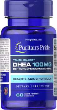 Puritans Pride DHEA 100 mg Дегідроепіандростерон 60 таблеток 808772 фото