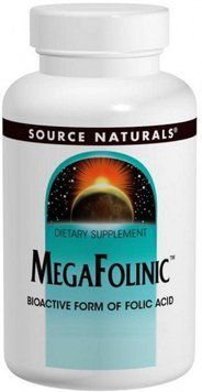 Source Naturals MegaFolinic Bioactive form of folic acid (В9) 800 mcg 60 tabs 417232 фото