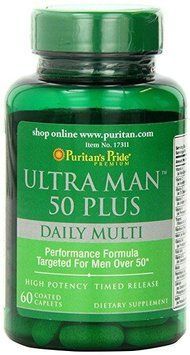 Puritan's Pride Ultra Vita Man 50 Plus 60 Caplets 446474 фото
