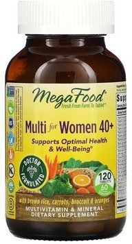 MegaFood Multi for women Мультивитамины для женщин 40+ 120 таблеток 897027 фото