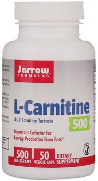 Jarrow Formulas L-Carnitine, 500 mg, 50 Veggie Capsules (JRW02001) L-карнітин 685787 фото
